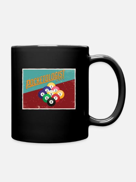 Snooker - Tasse einfarbig - Schwarz