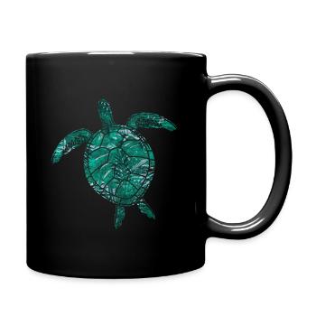 turtle - Full Colour Mug - black - Right