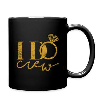 Hochzeit Heiratsantrag - Tasse einfarbig - Schwarz - Rechts