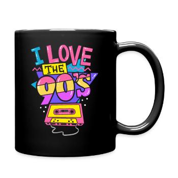 90s music - Full Colour Mug - black - Right