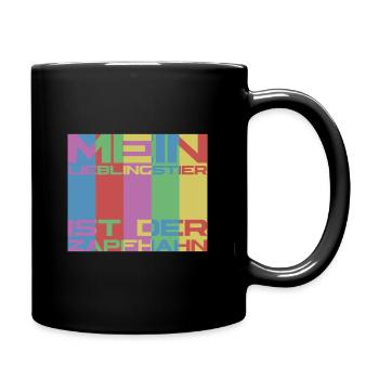 Lieblingstier Zapfhahn Bier - Tasse einfarbig - Schwarz - Rechts