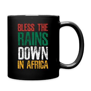 Afrika Musik - Tasse einfarbig - Schwarz - Rechts