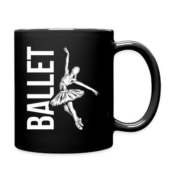 Ballett - Tasse einfarbig - Schwarz - Rechts