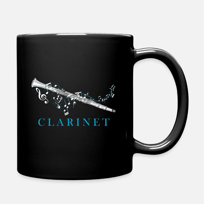 Klarinette Instrument - Tasse einfarbig - Schwarz
