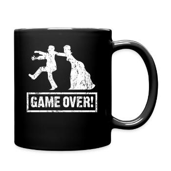 Bachelor Party Game Over Celebrate Gift - Mug uni - noir - Droite
