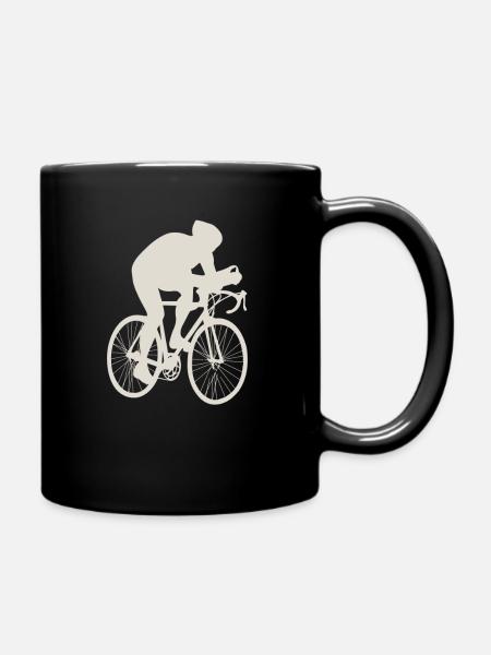 Radsport Fahrradfahrer Fahrrad Rennrad - Tasse einfarbig - Schwarz