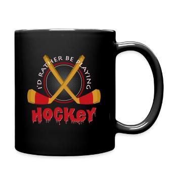 Eishockey - Tasse einfarbig - Schwarz - Rechts