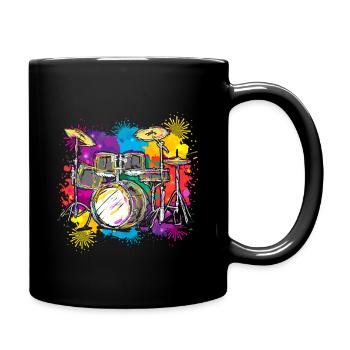 Percussion musical instrument - Full Colour Mug - black - Right