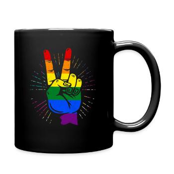 LGBT - Tasse einfarbig - Schwarz - Rechts