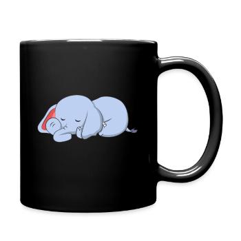 Elephant Chill - Tasse einfarbig - Schwarz - Rechts