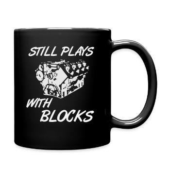 I Love Big Blocks Displacement V8 Tuner Shirt - Full Colour Mug - black - Right