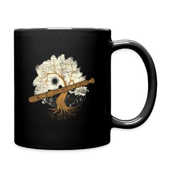 Flûte à bec flûte - Mug uni - noir - Droite