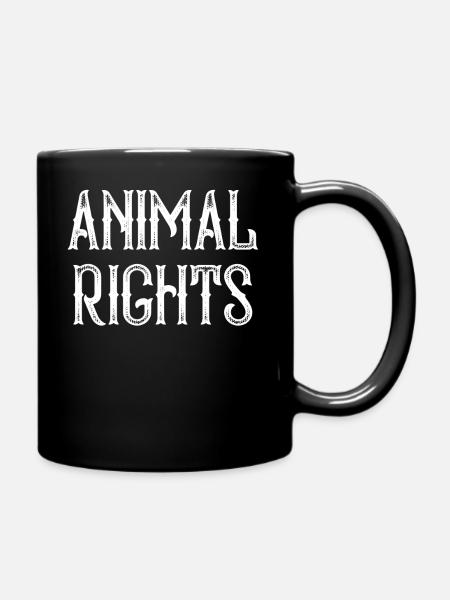 Tierrechte - Tasse einfarbig - Schwarz