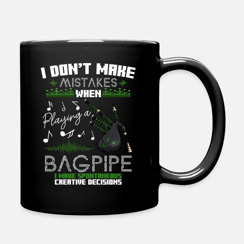 bagpipes - Full Colour Mug - black
