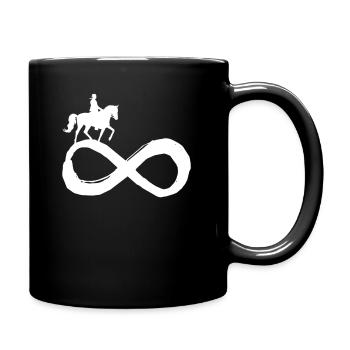 Dressage cavalier cavalier cavalier - Mug uni - noir - Droite