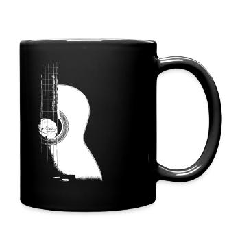Conception de guitare acoustique, musique graphique, musicien - Mug uni - noir - Droite