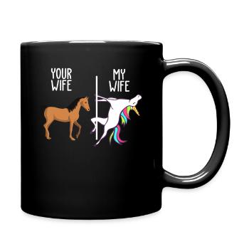 Cadeau de la Saint-Valentin magique de l'épouse d'un mari - Mug uni - noir - Droite