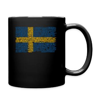 Schweden Wörter Schwedisch - Tasse einfarbig - Schwarz - Rechts