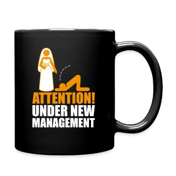 Junggesellenabschied under new management Hochzeit - Mug uni - noir - Droite