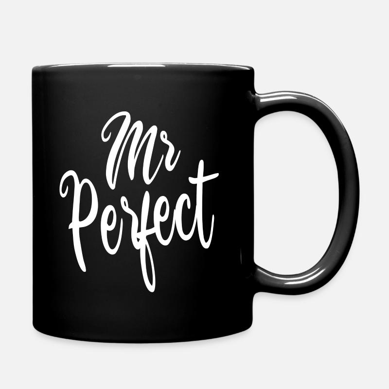 Mr Perfekt - Tasse einfarbig - Schwarz