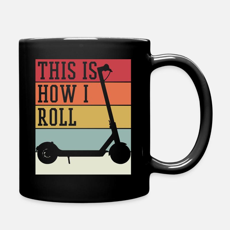 E-Roller - Tasse einfarbig - Schwarz