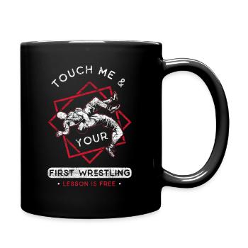 Wrestling - Tasse einfarbig - Schwarz - Rechts