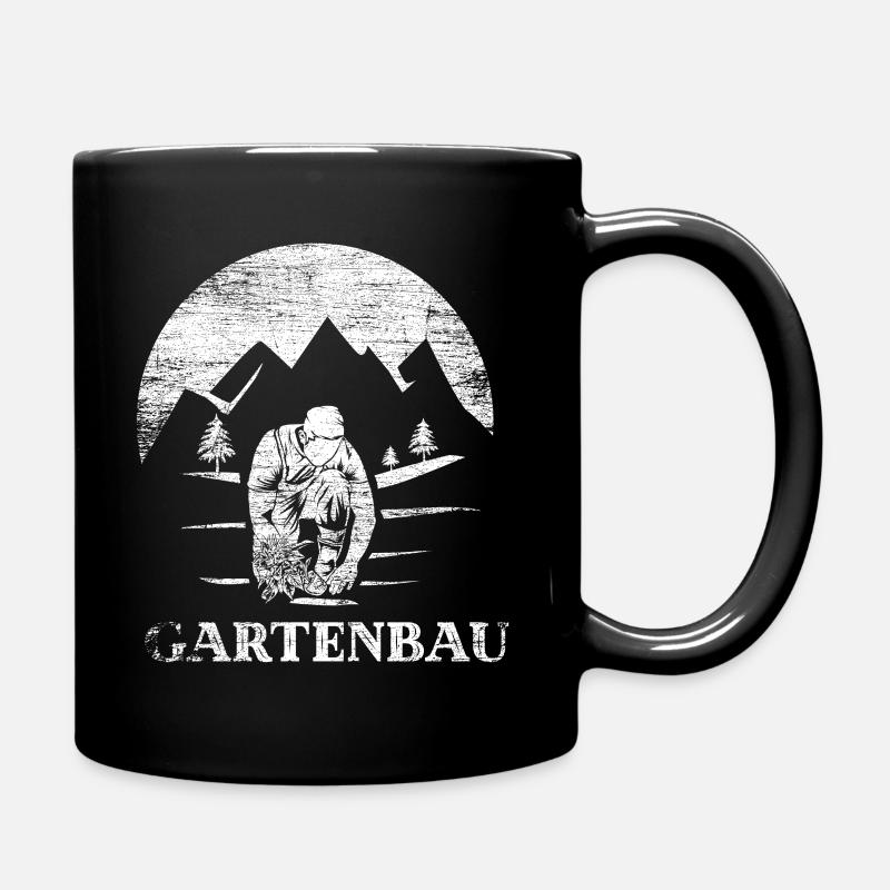 Gartenarbeit Gartenbau - Tasse einfarbig - Schwarz