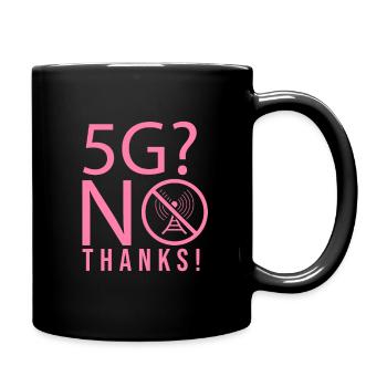 Netzwerk 5G Mobilfunk Gegen 5G Strahlung - Tasse einfarbig - Schwarz - Rechts