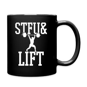 weightlifting - Full Colour Mug - black - Right