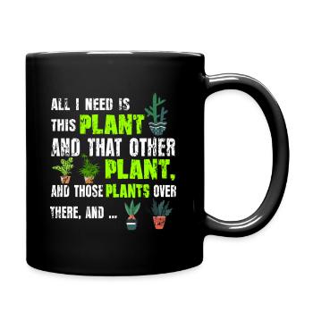 Plant lovers - Full Colour Mug - black - Right