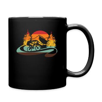 retro Mountainbike für Mountainbiker - Mug uni - noir - Droite