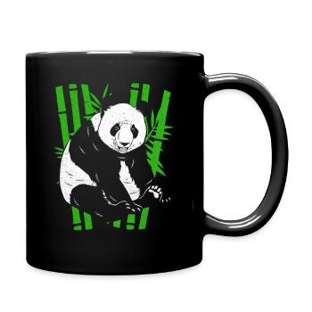 Panda - Mug uni - noir - Droite