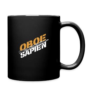 Oboe musical instrument musician gift - Full Colour Mug - black - Right