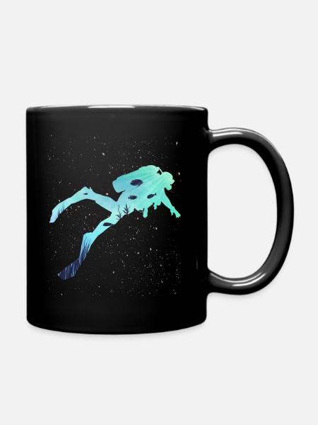 La plongée dans les océans - Mug uni - noir