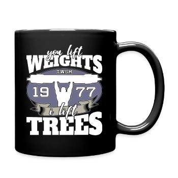 Strongman Powerlifting Log Lift - Tasse einfarbig - Schwarz - Rechts