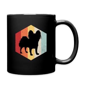 Papillon - Tasse einfarbig - Schwarz - Rechts
