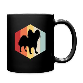 Papillon chien nainspanel chien ami animal - Mug uni - noir - Droite