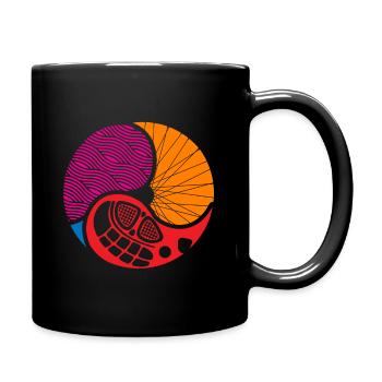 Triathlon - Tasse einfarbig - Schwarz - Rechts