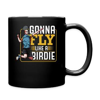 Badminton - Full Colour Mug - black - Right