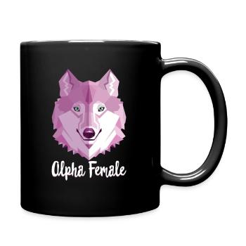 Alpha Female - Full Colour Mug - black - Right