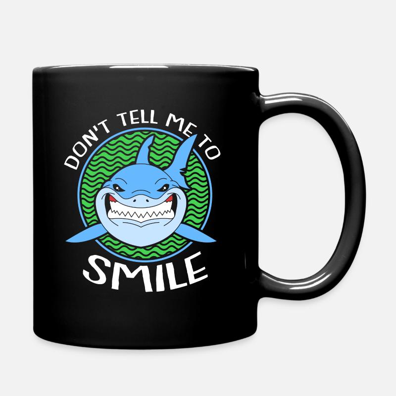 Requin Requin Requin nageoires de requin Océan - Mug uni - noir