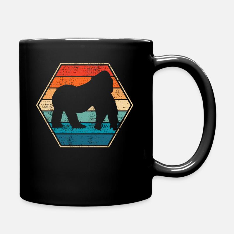 gorilla - Tasse einfarbig - Schwarz