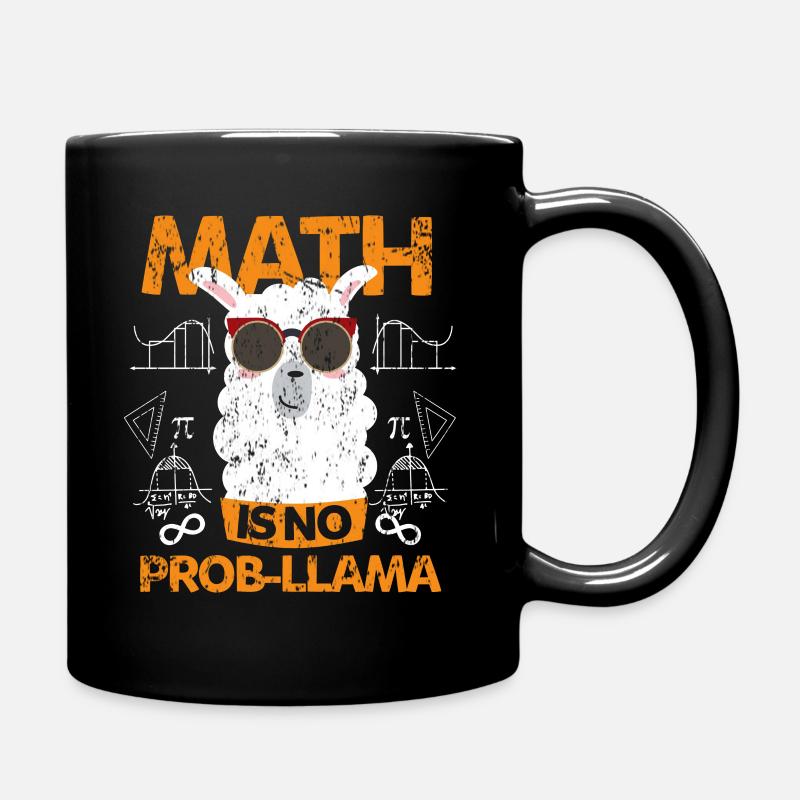 Lama Schule Mathe - Mug uni - noir
