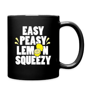 Easy Peasy Lemon Squeezy Fun Summertime Lemonade - Mug uni - noir - Droite