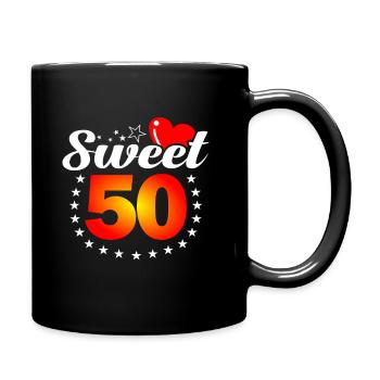 50. Geburtstag - Full Colour Mug - black - Right