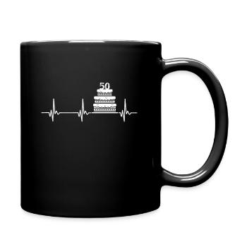 50. Geburtstag - Full Colour Mug - black - Right