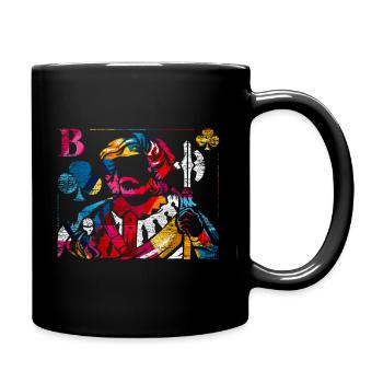 Doppelkopf Polygon Geschenk - Mug uni - noir - Droite