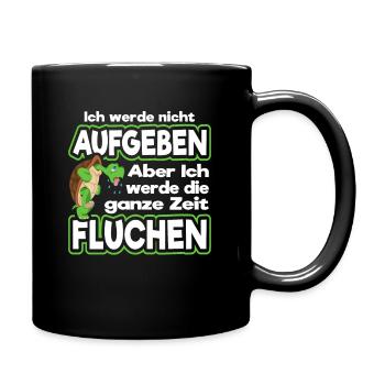 Laufen Joggen Jogging Marathon - Tasse einfarbig - Schwarz - Rechts