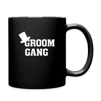 Groom gang Bachelor Party - Full Colour Mug - black - Right