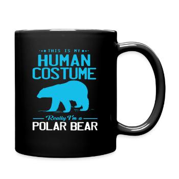Eisbär Polarbär Arktis Grönland Island Nordpol Eis - Tasse einfarbig - Schwarz - Rechts